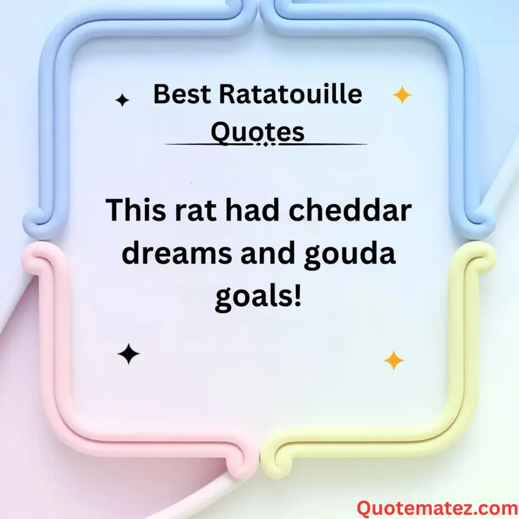 Best Ratatouille One-Liners