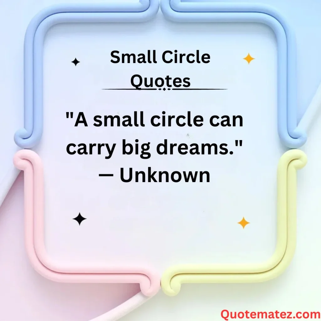 The Strength of a Small Circle