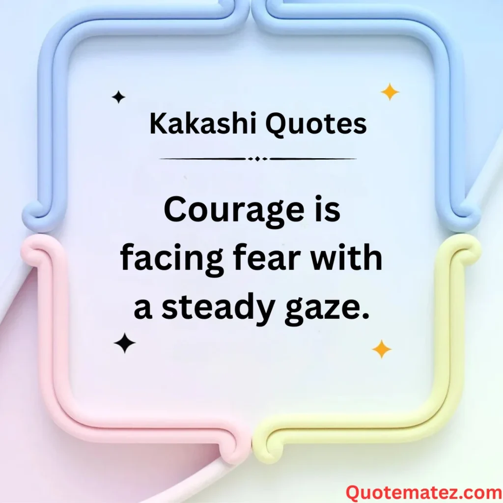 Inspirational Kakashi Quotes