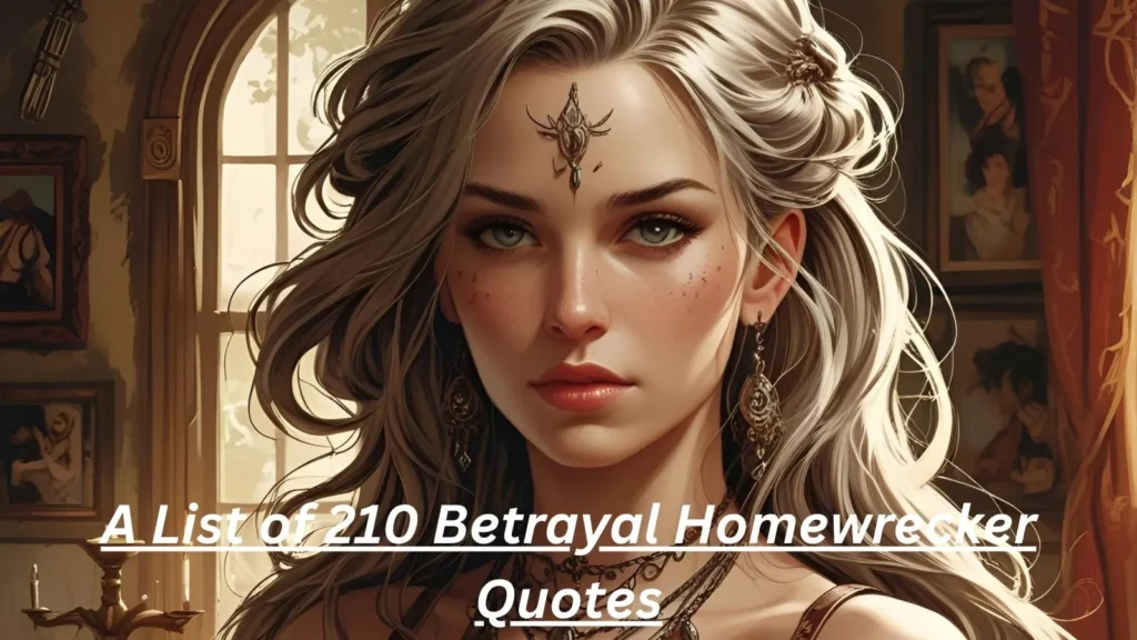 Betrayal Homewrecker Quotes