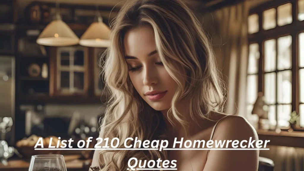 Cheap Homewrecker Quotes