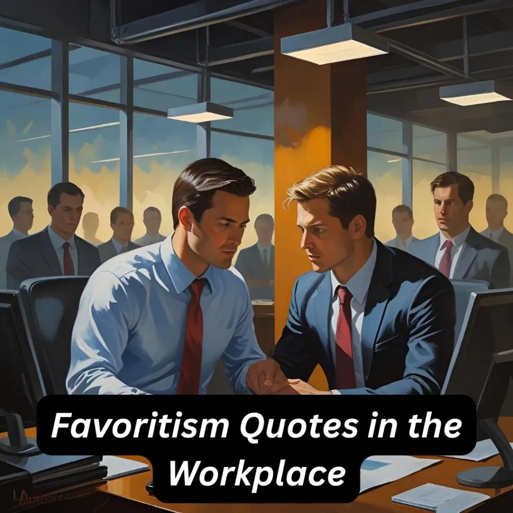Favoritism Quotes in the Workplace