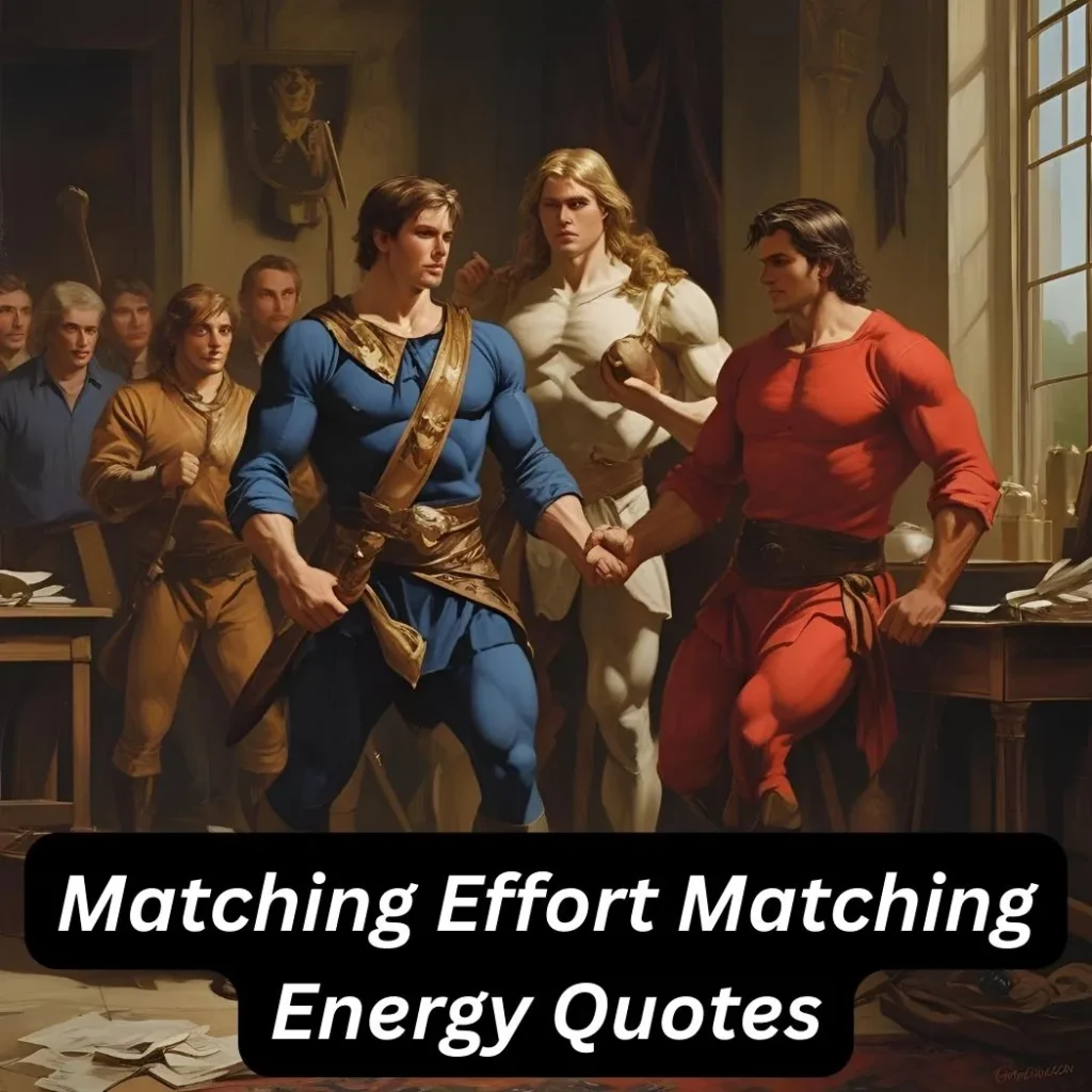 Matching Effort Matching Energy Quotes