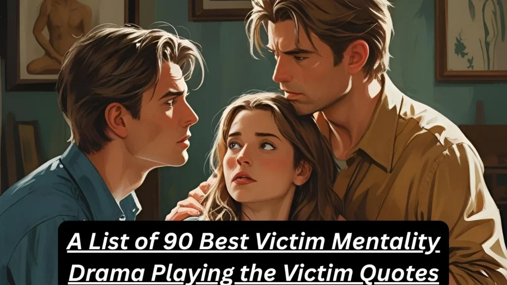 Victim Mentality Drama Playing the Victim Quotes